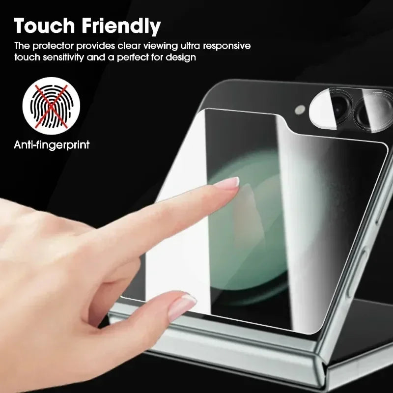 Flip 7 Full Coverage Inner Hydrogel Film for Samsung Galaxy Z Flip 7 Flip 6 5 Tempered Glass Screen Protectors Camera Lens Films