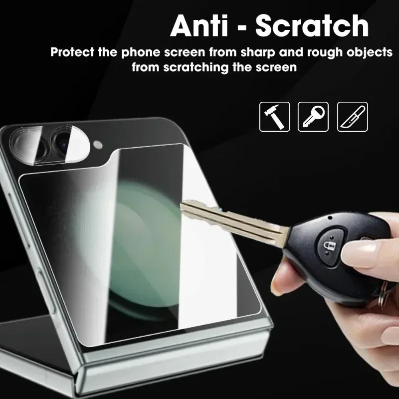 Flip 7 Full Coverage Inner Hydrogel Film for Samsung Galaxy Z Flip 7 Flip 6 5 Tempered Glass Screen Protectors Camera Lens Films